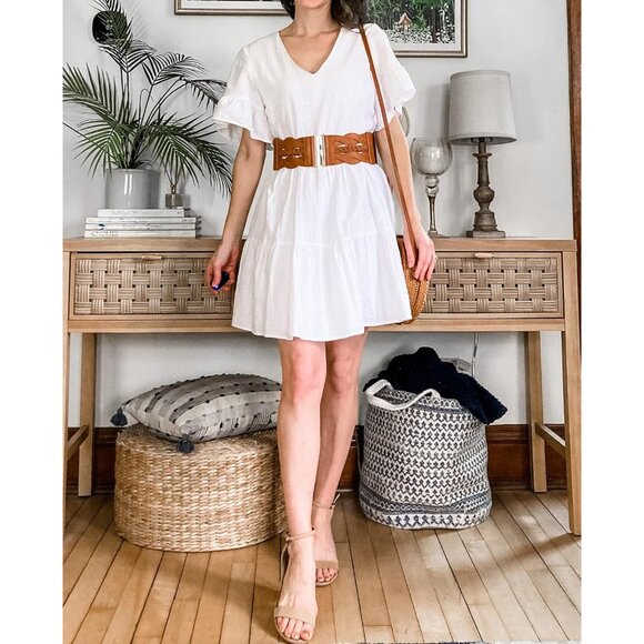 Women's Elastic Wide Belts Vintage Stretchy Belt Retro Fashion Cinch Belts - Picture 6 of 7